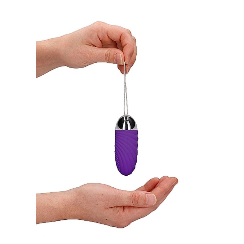 Ethan - Rechargeable Remote Control Vibrating Egg - Purple